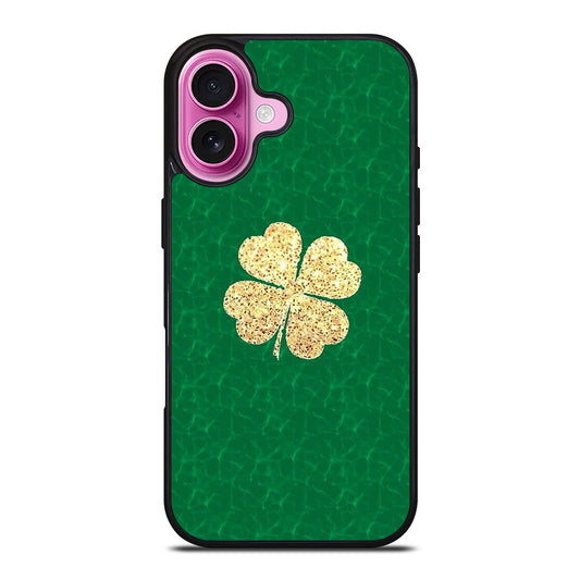 IRISH SHAMROCK CLOVER FLOWER 3 iPhone 16 Plus Case Cover