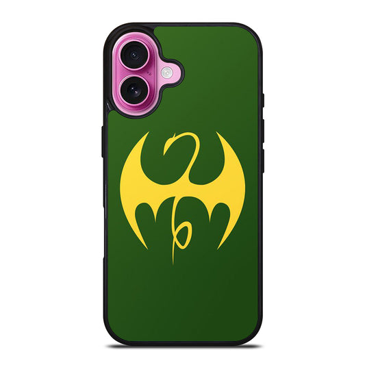 IRON FIST MARVEL LOGO iPhone 16 Plus Case Cover