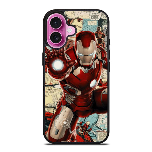 IRON MAN COMIC MARVEL iPhone 16 Plus Case Cover
