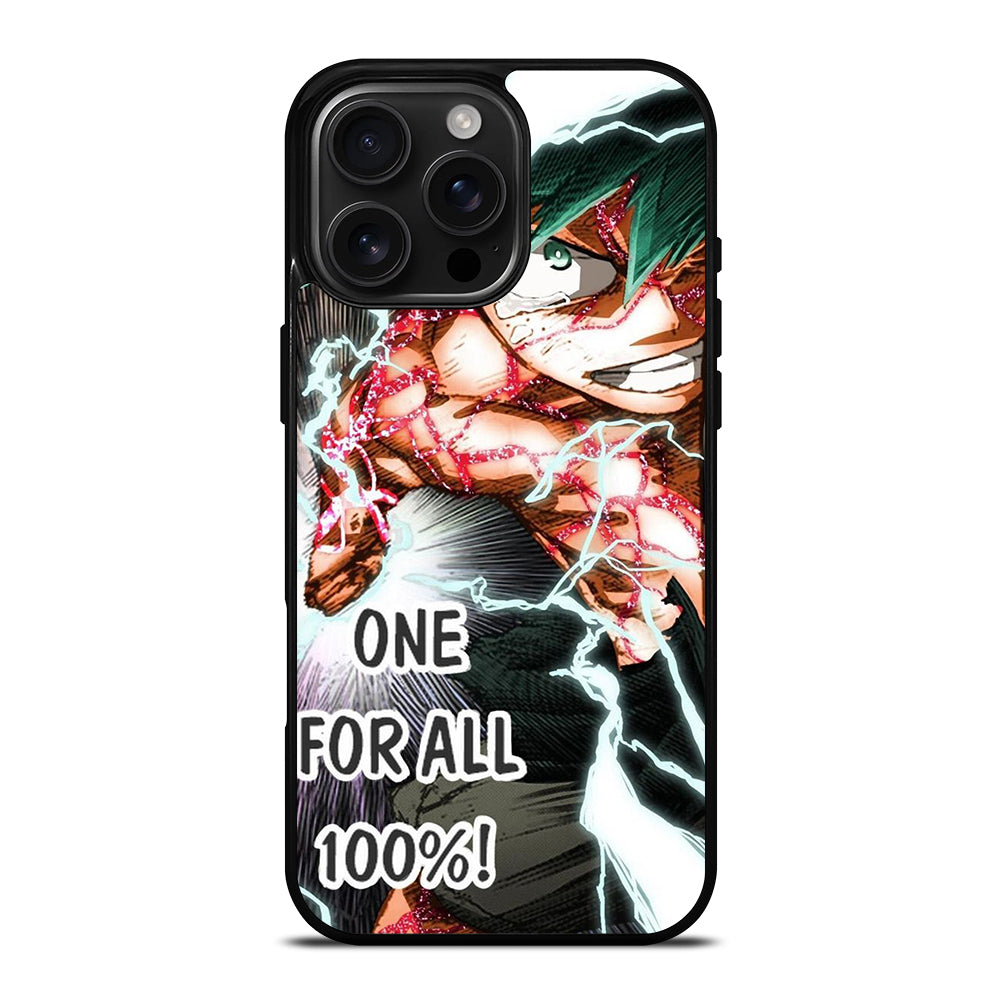 IZUKU MIDORIYA MY HERO ACADEMIA ONE FOR ALL iPhone 16 Pro Max Case Cover