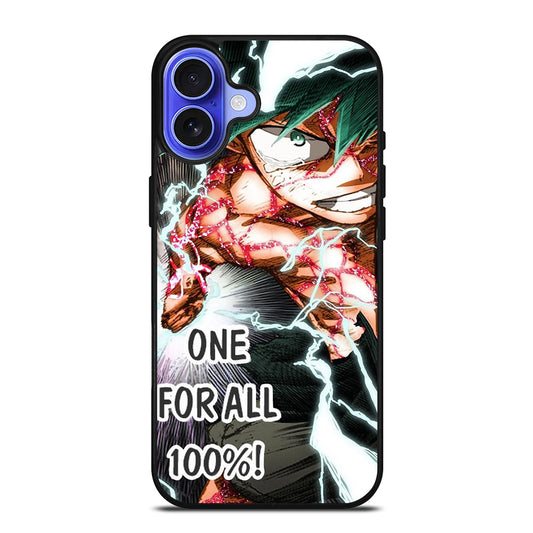 IZUKU MIDORIYA MY HERO ACADEMIA ONE FOR ALL iPhone 16 Case Cover
