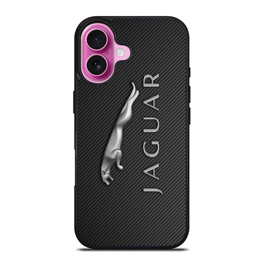 JAGUAR CAR LOGO CARBON iPhone 16 Plus Case Cover