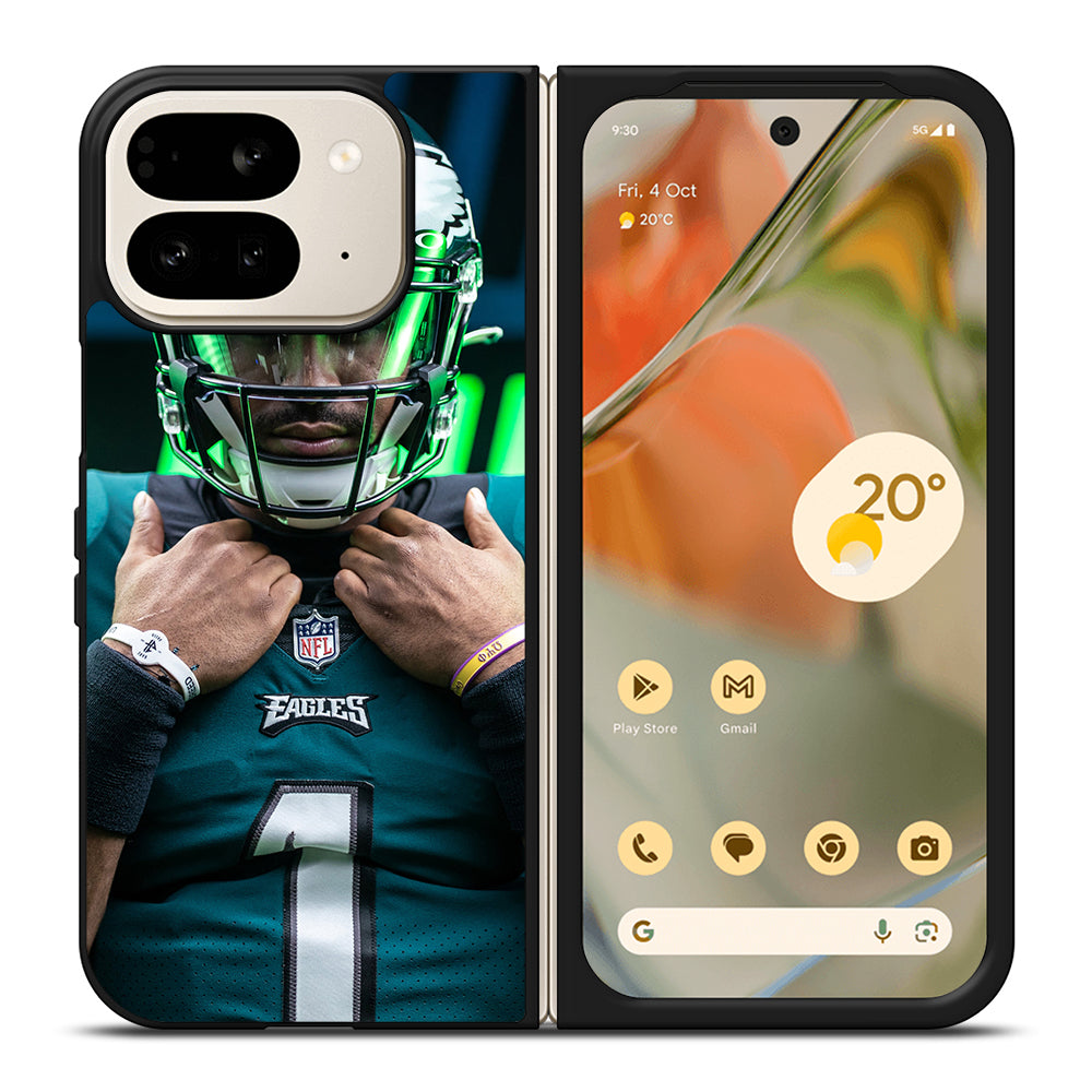 JALEN HURTS PHILADELPHIA EAGLES NFL 3 Google Pixel 9 Pro Fold Case Cover
