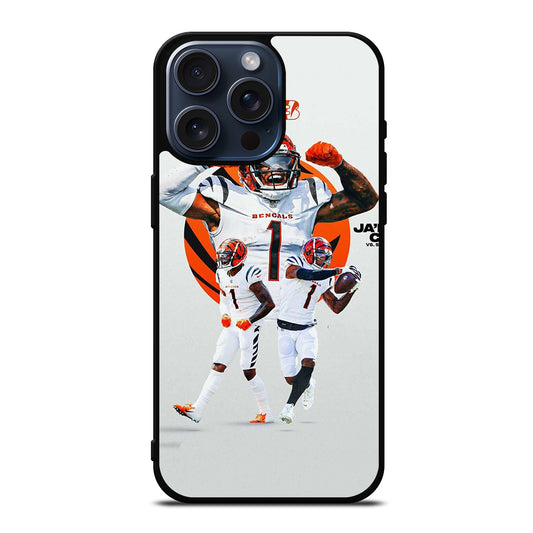 JAMARR CHASE CINCINNATI BENGALS iPhone 15 Pro Max Case Cover
