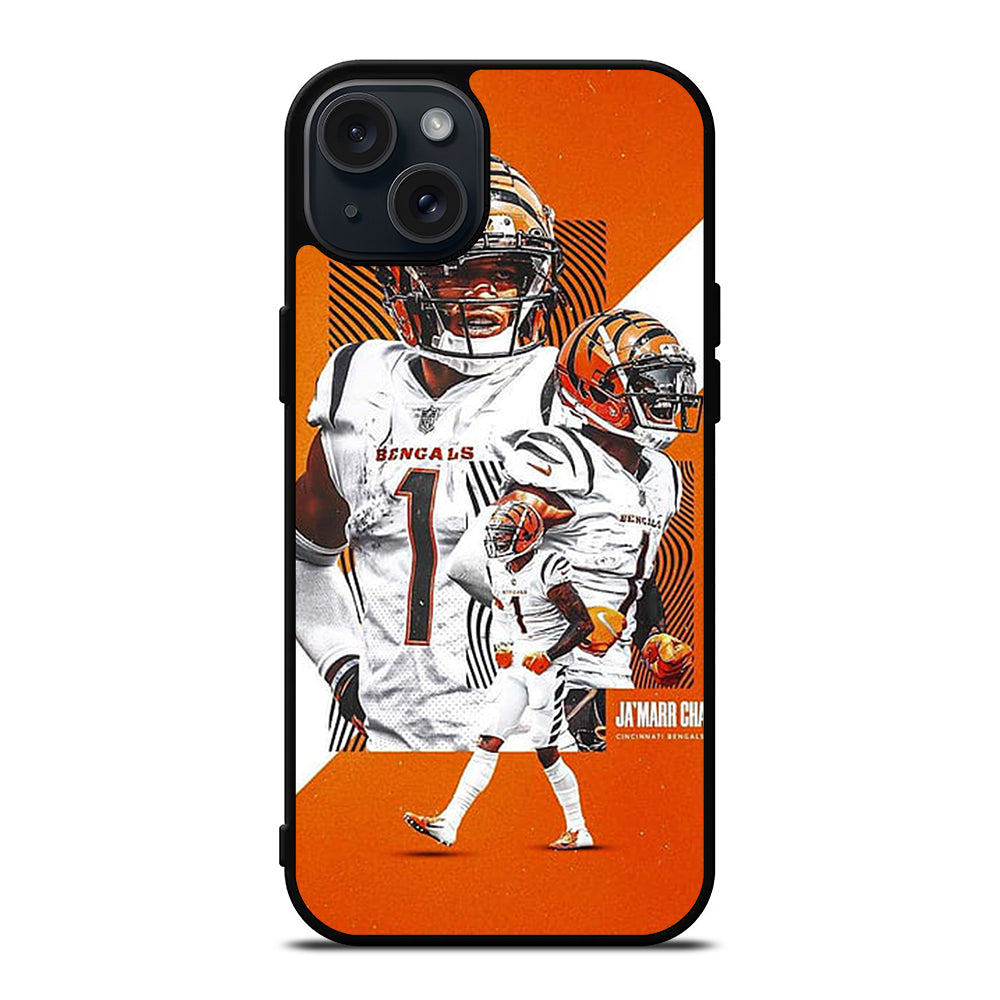 JAMARR CHASE CINCINNATI BENGALS AMERICAN FOOTBALL iPhone 15 Plus Case Cover