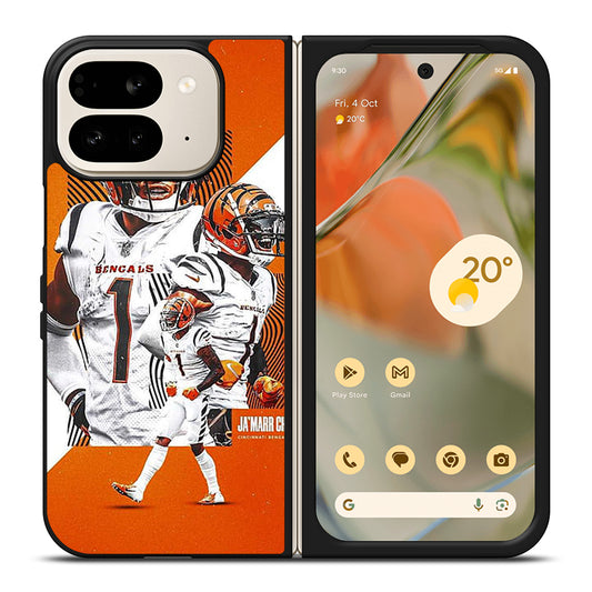 JAMARR CHASE CINCINNATI BENGALS AMERICAN FOOTBALL Google Pixel 9 Pro Fold Case Cover