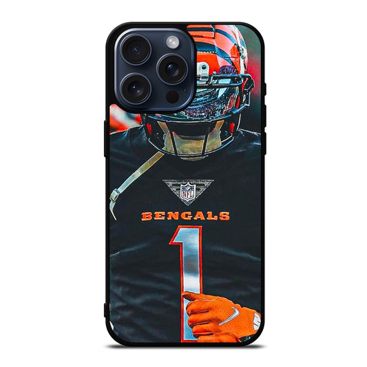 JAMARR CHASE CINCINNATI BENGALS NFL iPhone 15 Pro Max Case Cover