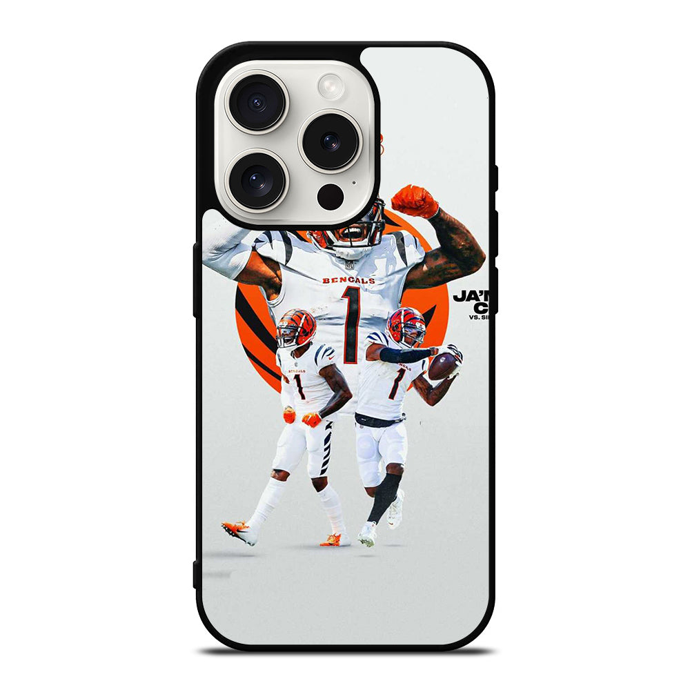 JAMARR CHASE CINCINNATI BENGALS iPhone 15 Pro Case Cover