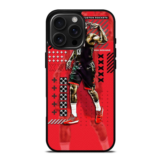 JAMES HARDEN BASKETBALL NBA iPhone 16 Pro Max Case Cover