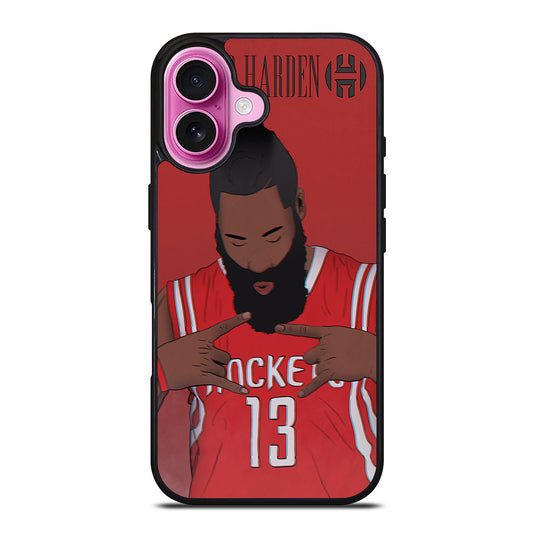JAMES HARDEN CARTOON iPhone 16 Plus Case Cover
