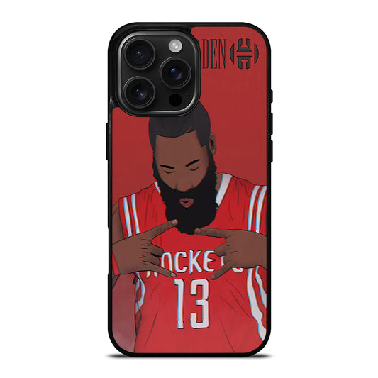 JAMES HARDEN CARTOON iPhone 16 Pro Max Case Cover