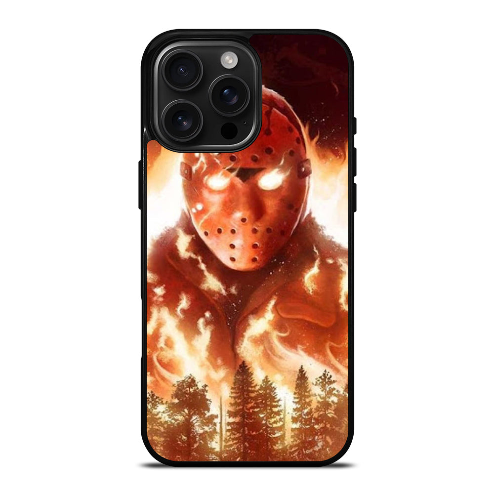JASON FRIDAY THE 13TH FLAME iPhone 16 Pro Max Case Cover