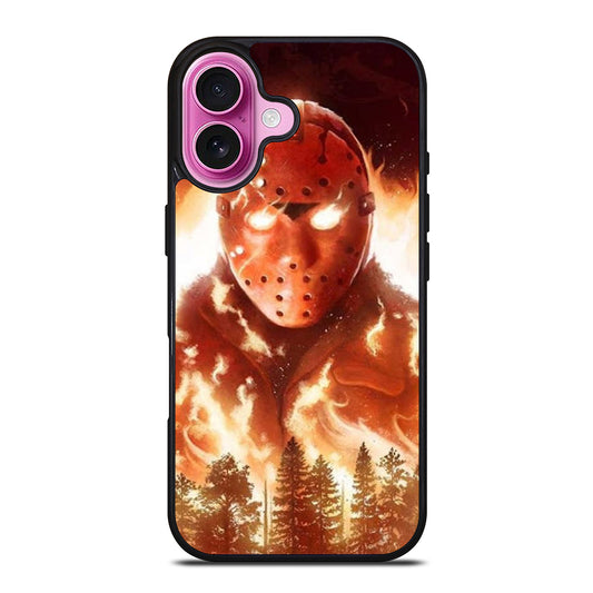 JASON FRIDAY THE 13TH FLAME iPhone 16 Plus Case Cover