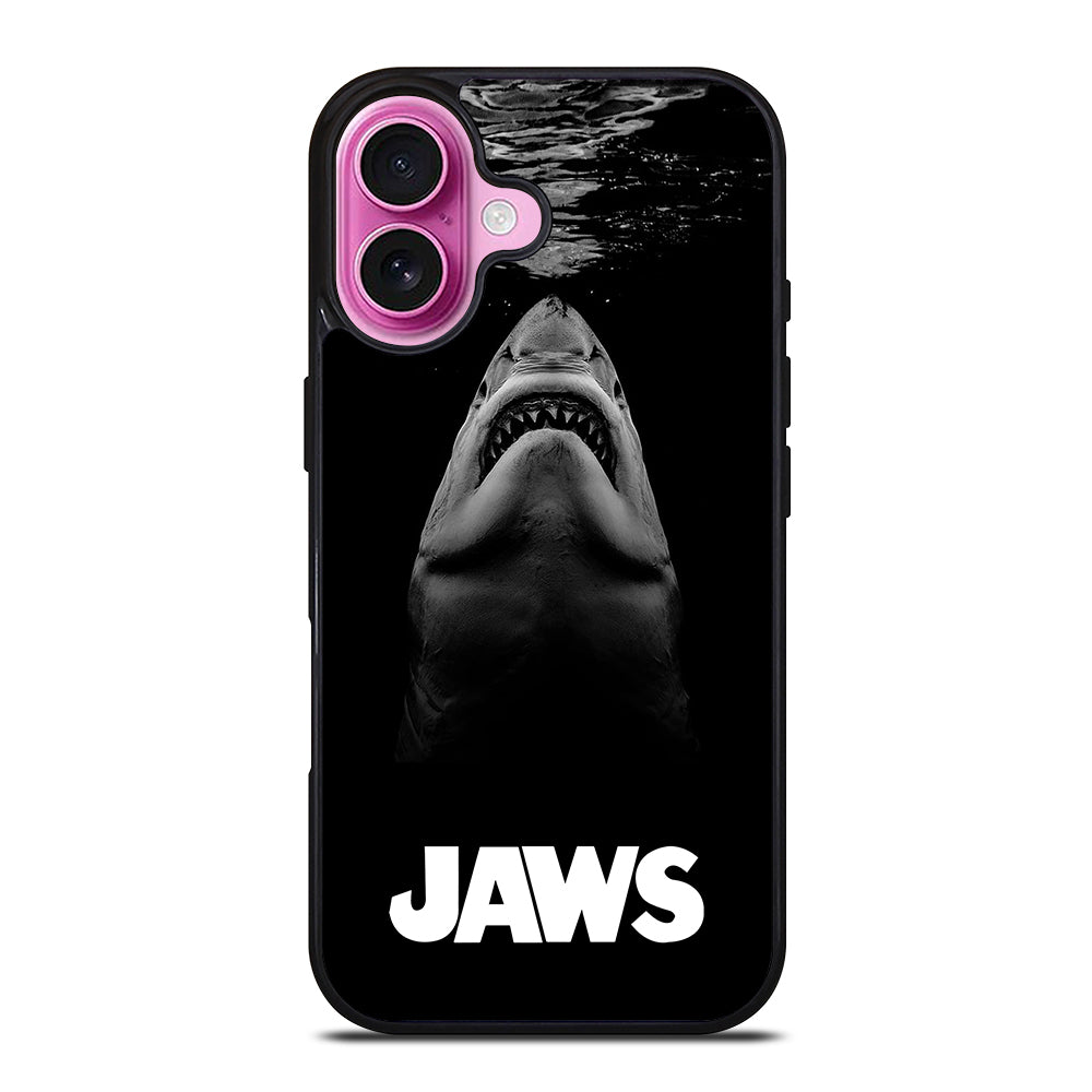 JAWS SHARKS LOGO iPhone 16 Plus Case Cover