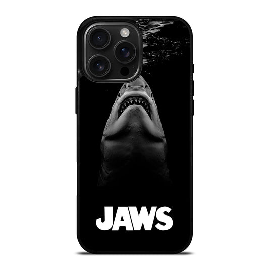 JAWS SHARKS LOGO iPhone 16 Pro Max Case Cover