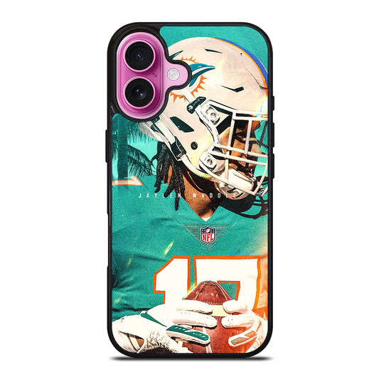 JAYLEN WADDLE 17 MIAMI DOLPHINS iPhone 16 Plus Case Cover