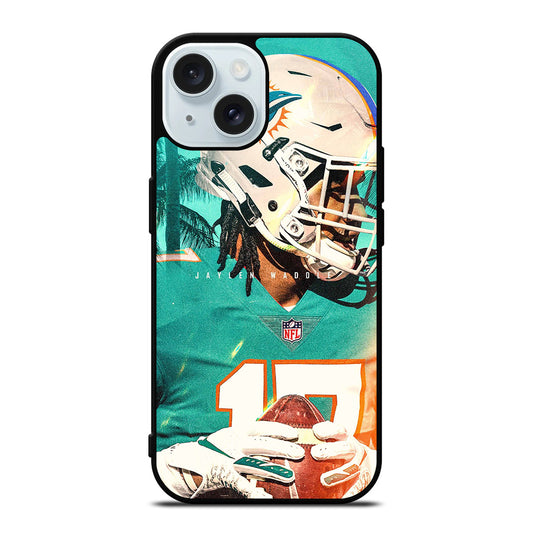 JAYLEN WADDLE 17 MIAMI DOLPHINS iPhone 15 Case Cover