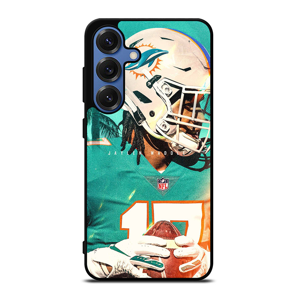JAYLEN WADDLE 17 MIAMI DOLPHINS Samsung Galaxy S25 Case Cover