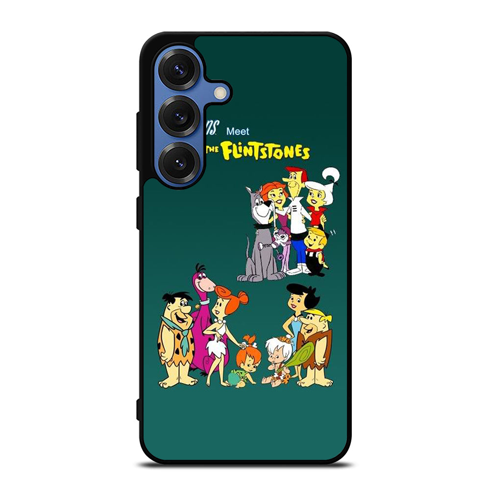 JETSONS MEET FLINTSTONES CHARACTER Samsung Galaxy S25 Case Cover