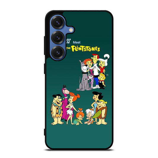 JETSONS MEET FLINTSTONES CHARACTER Samsung Galaxy S25 Case Cover