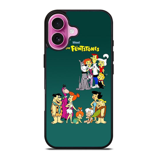 JETSONS MEET FLINTSTONES CHARACTER iPhone 16 Plus Case Cover
