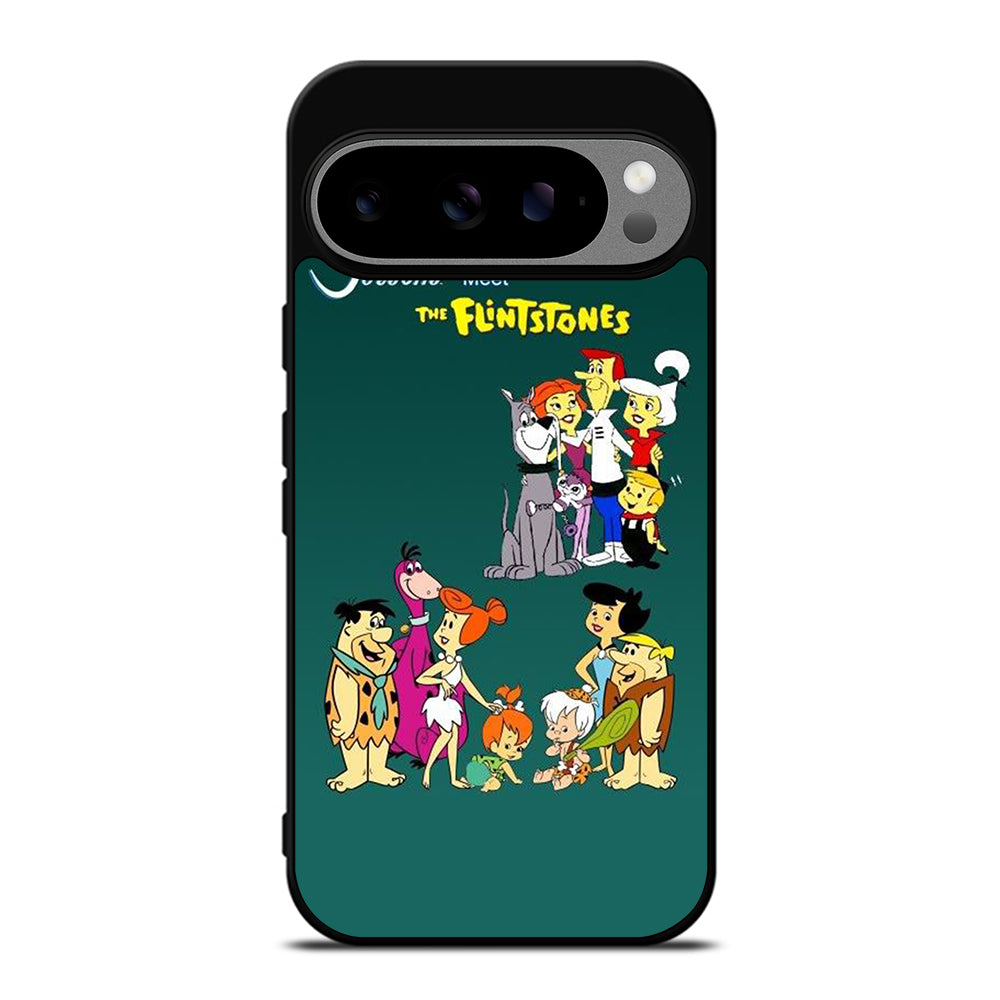 JETSONS MEET FLINTSTONES CHARACTER Google Pixel 9 Pro XL Case Cover