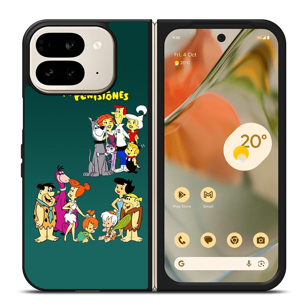 JETSONS MEET FLINTSTONES CHARACTER Google Pixel 9 Pro Fold Case Cover