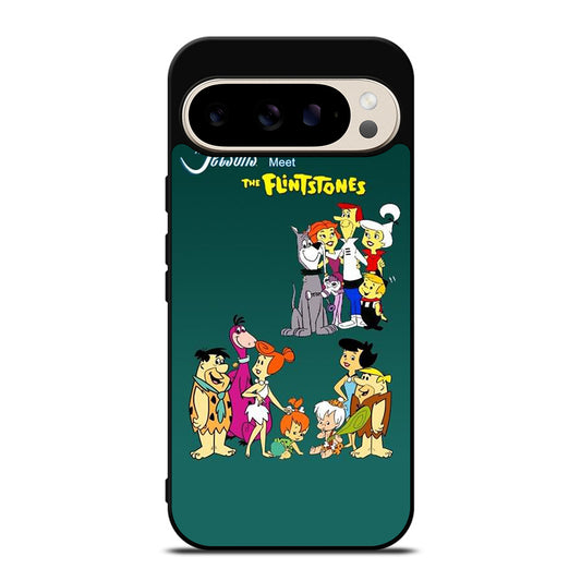 JETSONS MEET FLINTSTONES CHARACTER Google Pixel 9 Pro Case Cover