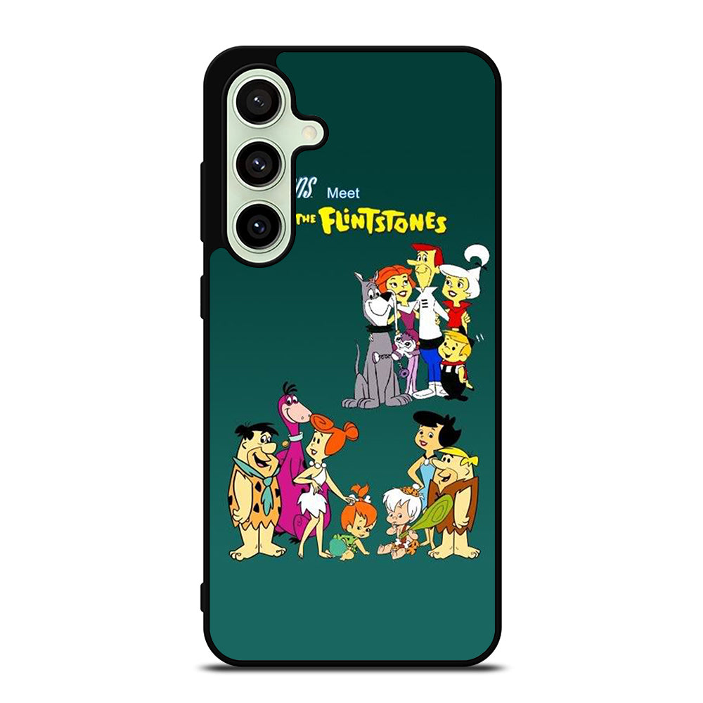 JETSONS MEET FLINTSTONES CHARACTER Samsung Galaxy S24 FE Case Cover