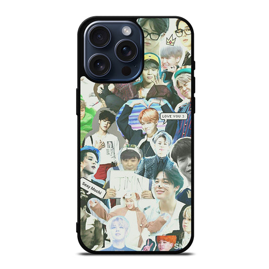 JIMIN BTS BANGTAN BOYS COLLAGE iPhone 15 Pro Max Case Cover