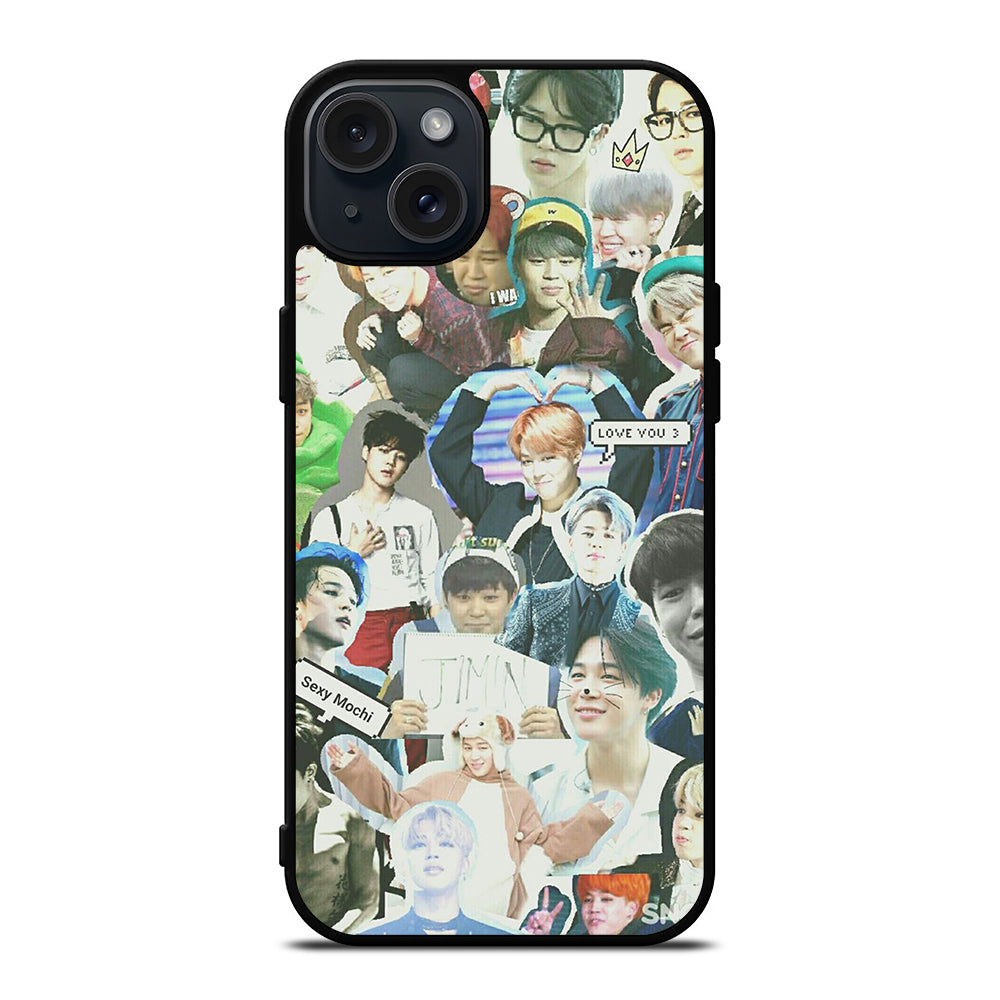 JIMIN BTS BANGTAN BOYS COLLAGE iPhone 15 Plus Case Cover