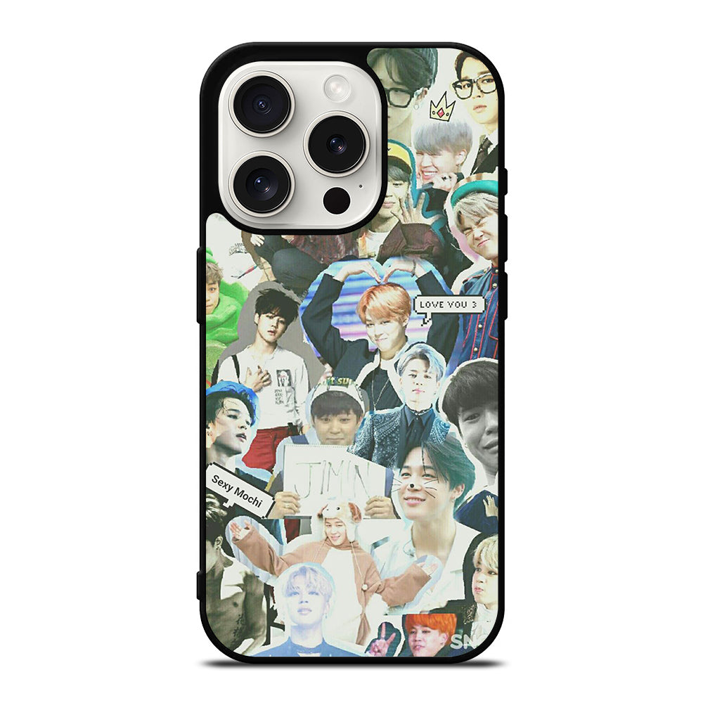 JIMIN BTS BANGTAN BOYS COLLAGE iPhone 15 Pro Case Cover