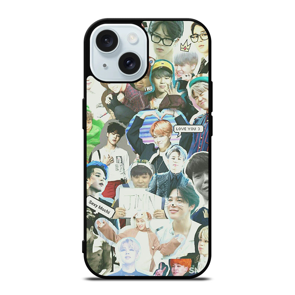 JIMIN BTS BANGTAN BOYS COLLAGE iPhone 15 Case Cover