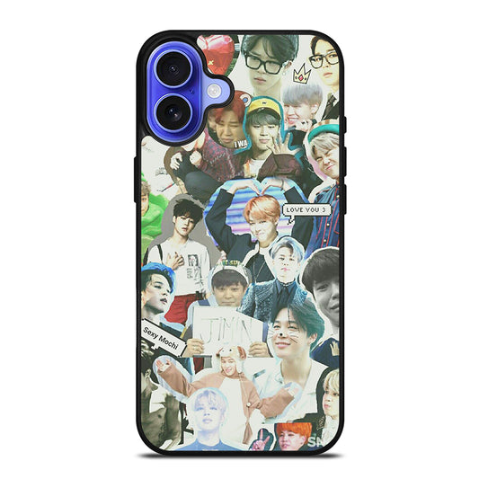 JIMIN BTS BANGTAN BOYS COLLAGE iPhone 16 Case Cover
