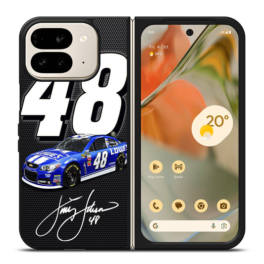 JIMMIE JOHNSON 48 NASCAR SIGNATURE 2 Google Pixel 9 Pro Fold Case Cover