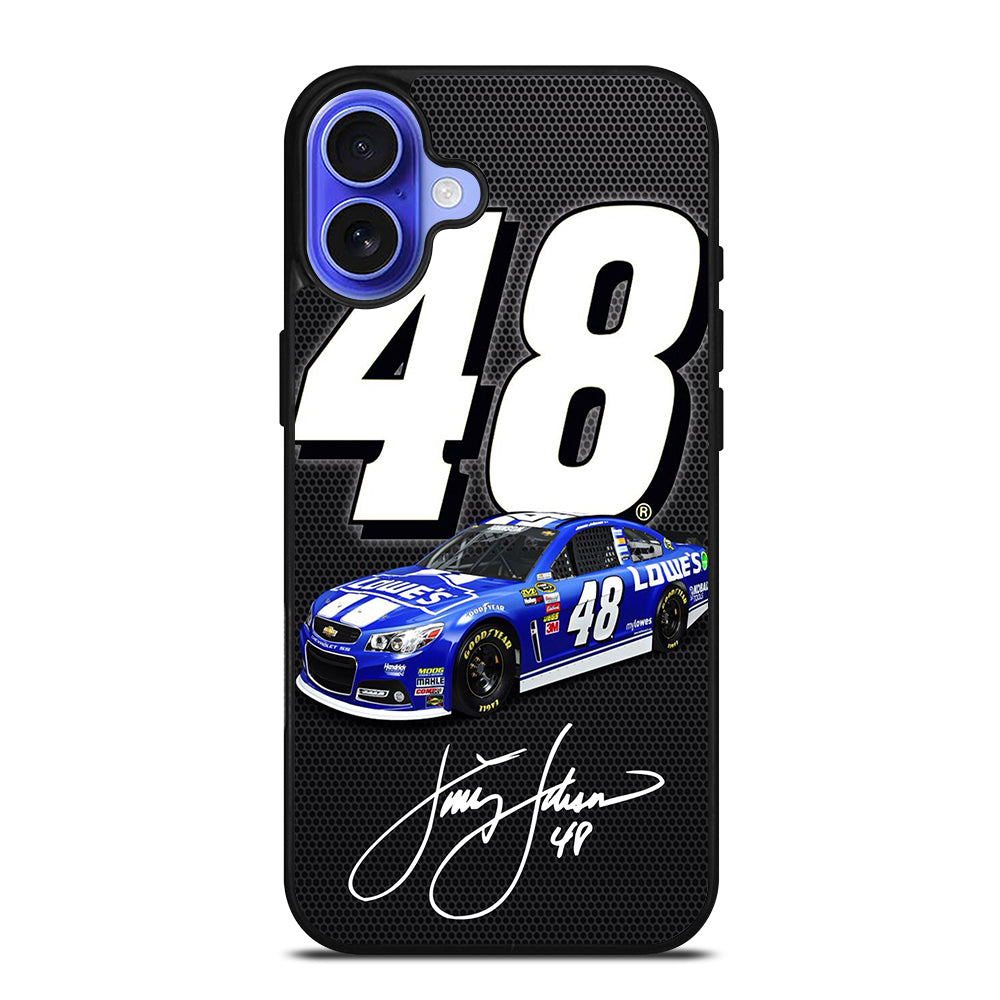 JIMMIE JOHNSON 48 NASCAR SIGNATURE 2 iPhone 16 Case Cover