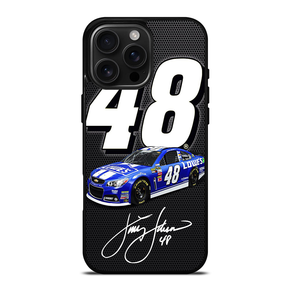 JIMMIE JOHNSON 48 NASCAR SIGNATURE 2 iPhone 16 Pro Max Case Cover