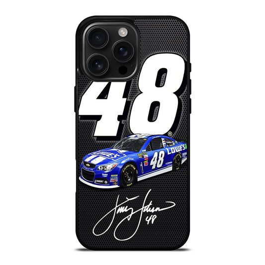 JIMMIE JOHNSON 48 NASCAR SIGNATURE 2 iPhone 16 Pro Max Case Cover