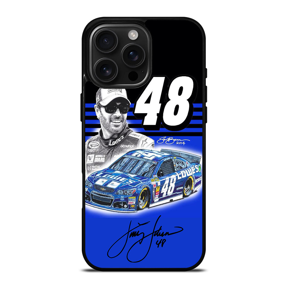 JIMMIE JOHNSON 48 NASCAR SIGNATURE 3 iPhone 16 Pro Max Case Cover