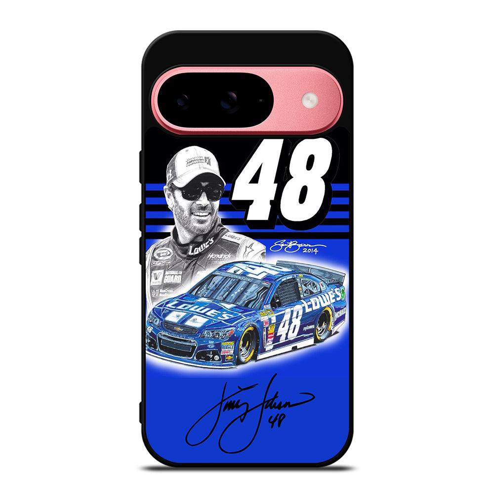 JIMMIE JOHNSON 48 NASCAR SIGNATURE 3 Google Pixel 9 Case Cover
