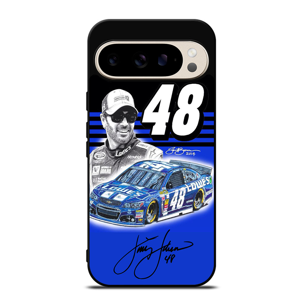 JIMMIE JOHNSON 48 NASCAR SIGNATURE 3 Google Pixel 9 Pro Case Cover