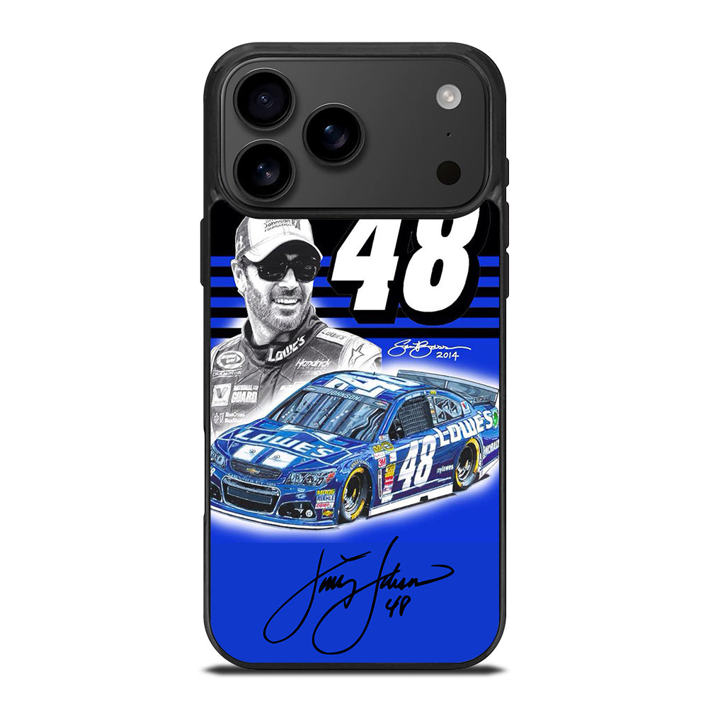 JIMMIE JOHNSON 48 NASCAR SIGNATURE 3 iPhone 17 Pro Max Case Cover