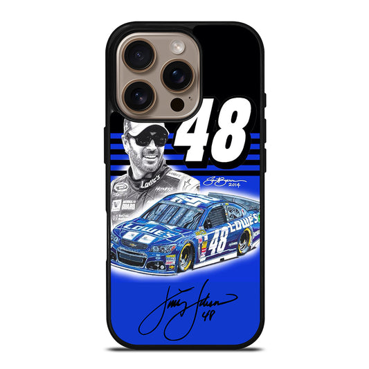 JIMMIE JOHNSON 48 NASCAR SIGNATURE 3 iPhone 16 Pro Case Cover