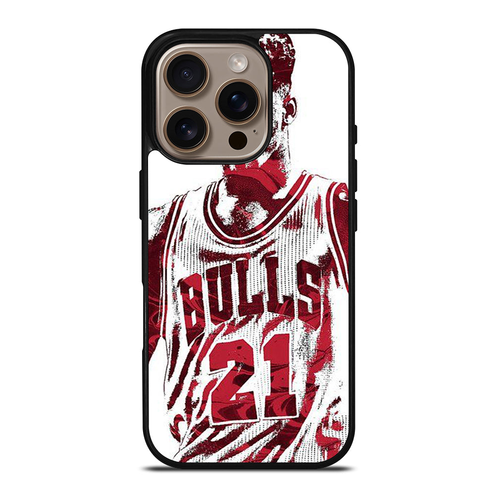 JIMMY BUTLER ART CHICAGO BULLS iPhone 16 Pro Case Cover