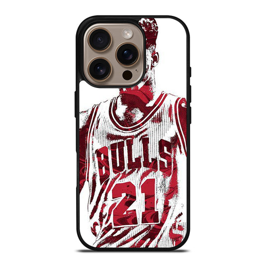 JIMMY BUTLER ART CHICAGO BULLS iPhone 16 Pro Case Cover