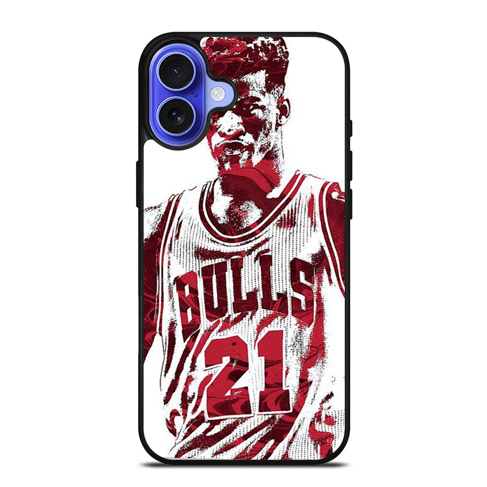JIMMY BUTLER ART CHICAGO BULLS iPhone 16 Case Cover