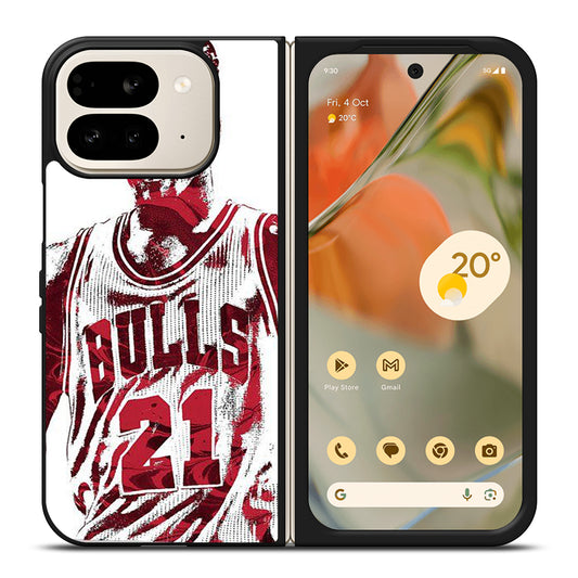 JIMMY BUTLER ART CHICAGO BULLS Google Pixel 9 Pro Fold Case Cover