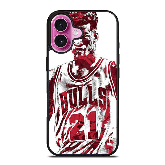 JIMMY BUTLER ART CHICAGO BULLS iPhone 16 Plus Case Cover