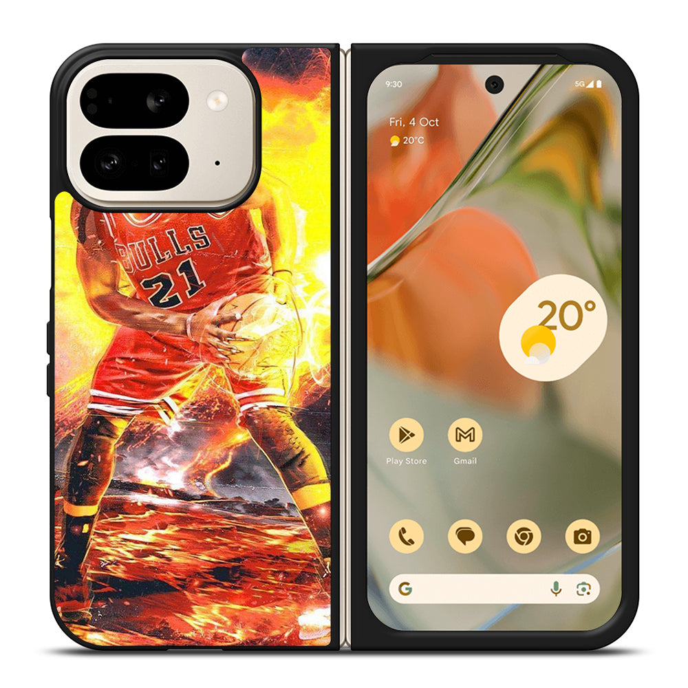 JIMMY BUTLER CHICAGO BULLS BASKETBALL NBA 2 Google Pixel 9 Pro Fold Case Cover
