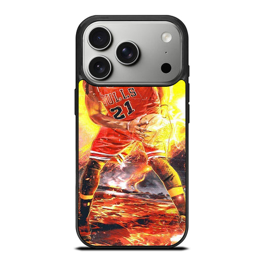 JIMMY BUTLER CHICAGO BULLS BASKETBALL NBA 2 iPhone 17 Pro Case Cover